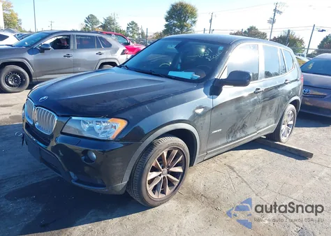 2013 BMW X3 xDrive28I z USA, uszkodzony, nr VIN 5UXWX9C57D0A20951